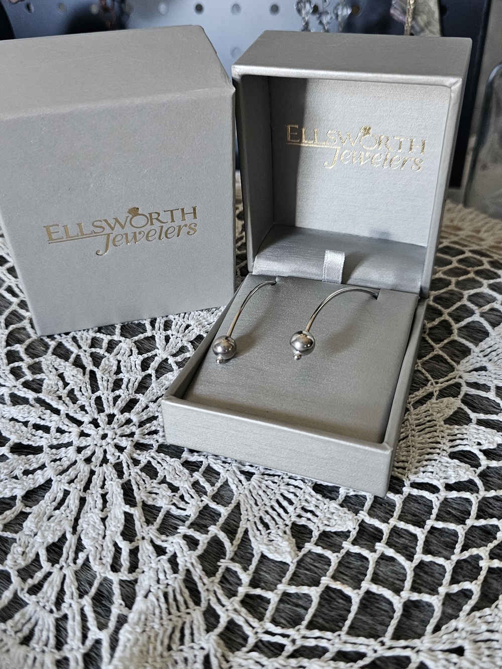 Sterling Silver Ball Drop Earrings - Silver